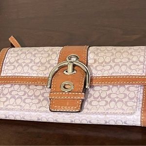 Lavender Coach Wallet - used condition